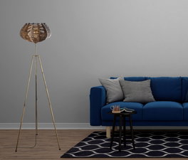 Opviq Ellipse Floor Lámpara de Pie de Metal Antiguo